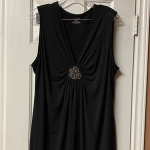 Lane Bryant Sleeveless Top with Jeweled Center